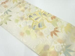 流水彩松梅花文織出し袋帯